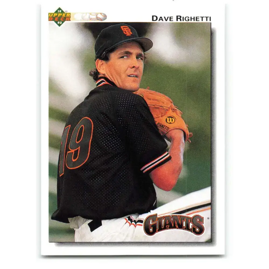 1992 Upper Deck #171 Dave Righetti NM-MT San Francisco Giants Baseball Card - Baseball Card Single