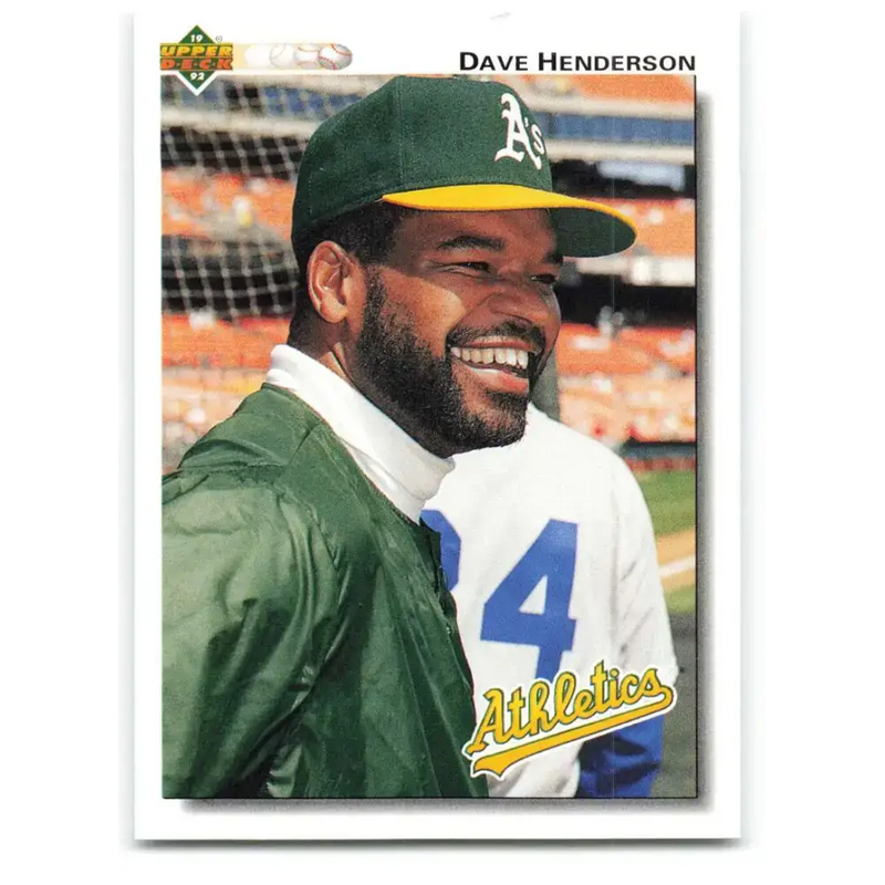1992 Upper Deck #172 Dave Henderson NM-MT Oakland Athletics Baseball Card - Baseball Card Single