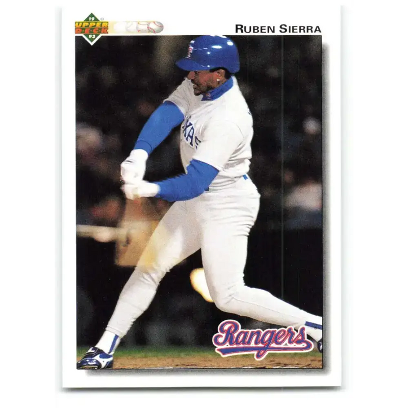 1992 Upper Deck #176 Ruben Sierra NM-MT Texas Rangers Baseball Card - Baseball Card Single