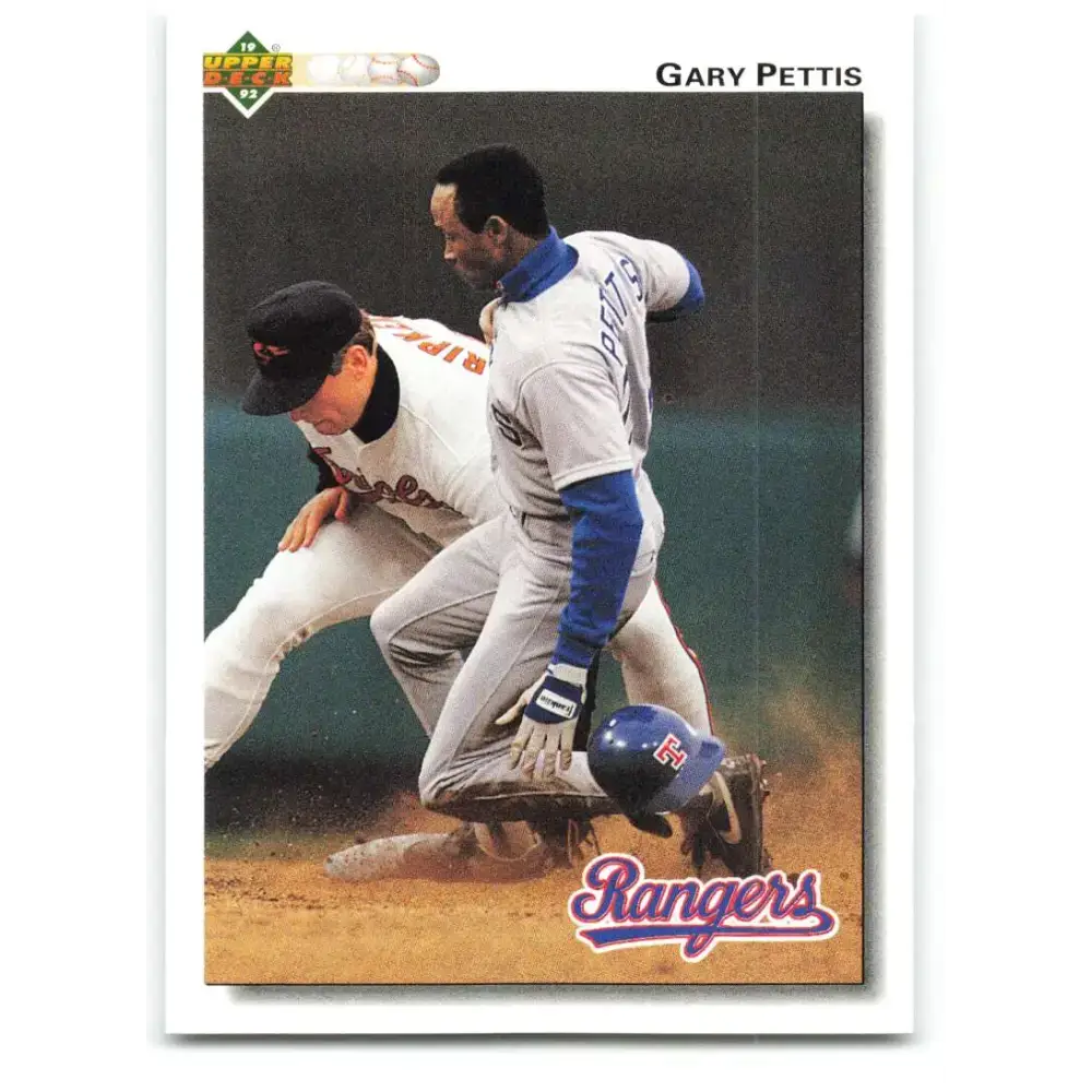 1992 Upper Deck #179 Gary Pettis NM-MT Texas Rangers Baseball Card - Baseball Card Single