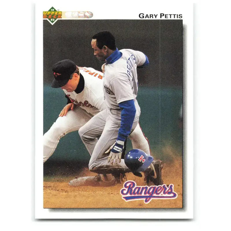 1992 Upper Deck #179 Gary Pettis NM-MT Texas Rangers Baseball Card - Baseball Card Single