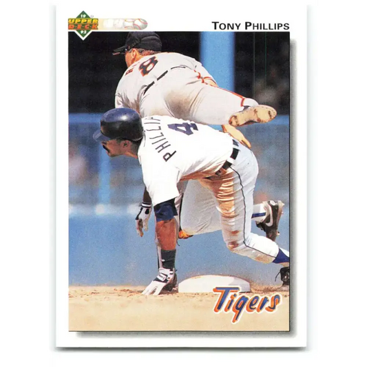 1992 Upper Deck #184 Tony Phillips NM-MT Detroit Tigers Baseball Card - Baseball Card Single