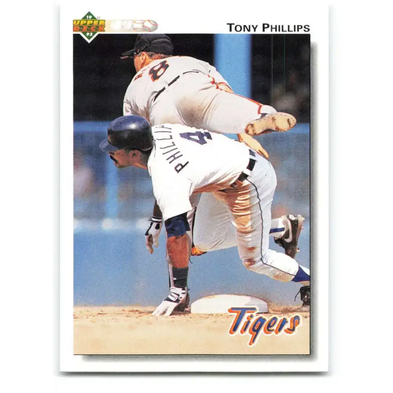 1992 Upper Deck #184 Tony Phillips NM-MT Detroit Tigers Baseball Card - Baseball Card Single
