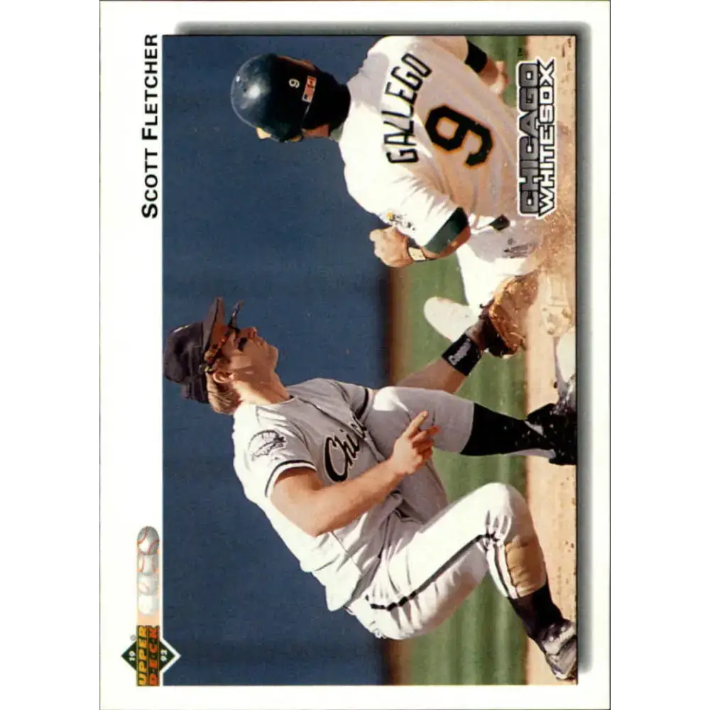 1992 Upper Deck #186 Scott Fletcher NM-MT Chicago White Sox Baseball Card - Baseball Card Single