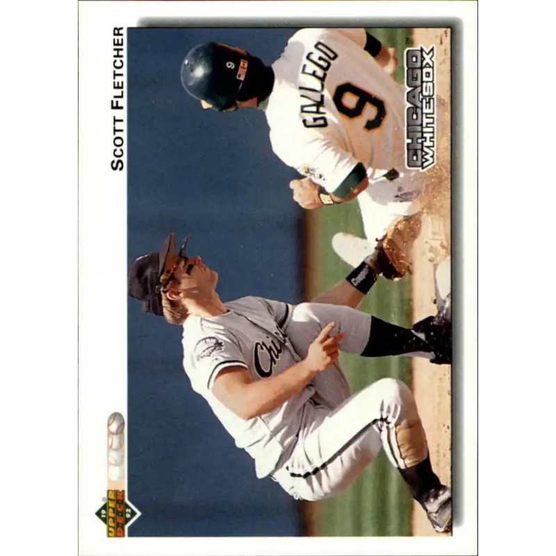 1992 Upper Deck #186 Scott Fletcher NM-MT Chicago White Sox Baseball Card - Baseball Card Single