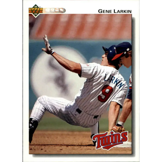 1992 Upper Deck #187 Gene Larkin NM-MT Minnesota Twins Baseball Card - Baseball Card Single