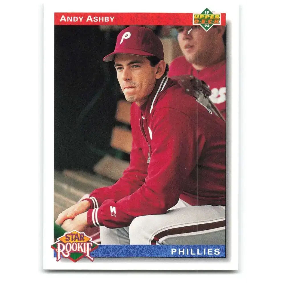 1992 Upper Deck #19 Andy Ashby SR NM-MT RC Rookie Philadelphia Phillies Baseball Card - Baseball Card Single
