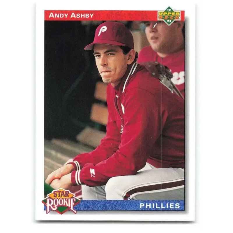 1992 Upper Deck #19 Andy Ashby SR NM-MT RC Rookie Philadelphia Phillies Baseball Card - Baseball Card Single