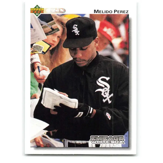 1992 Upper Deck #190 Melido Perez NM-MT Chicago White Sox Baseball Card - Baseball Card Single