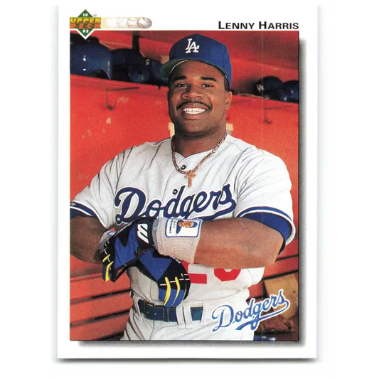 1992 Upper Deck #191 Lenny Harris NM-MT Los Angeles Dodgers Baseball Card - Baseball Card Single