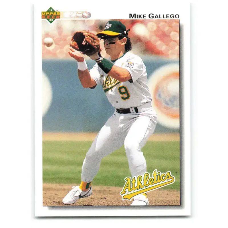 1992 Upper Deck #193 Mike Gallego NM-MT Oakland Athletics Baseball Card - Baseball Card Single