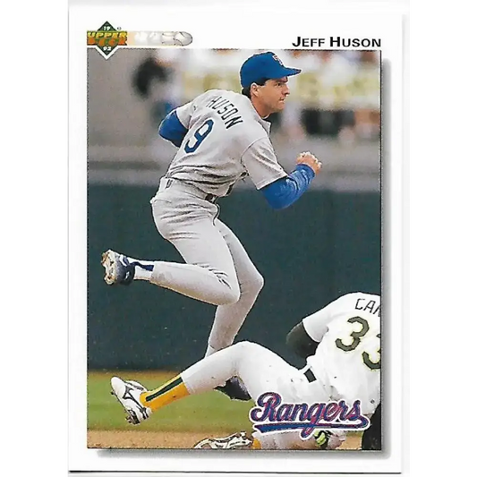 1992 Upper Deck #196 Jeff Huson NM-MT Texas Rangers Baseball Card - Baseball Card Single