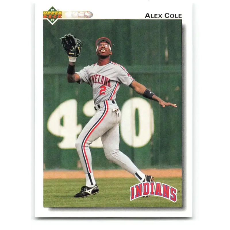 1992 Upper Deck #197 Alex Cole NM-MT Cleveland Indians Baseball Card - Baseball Card Single