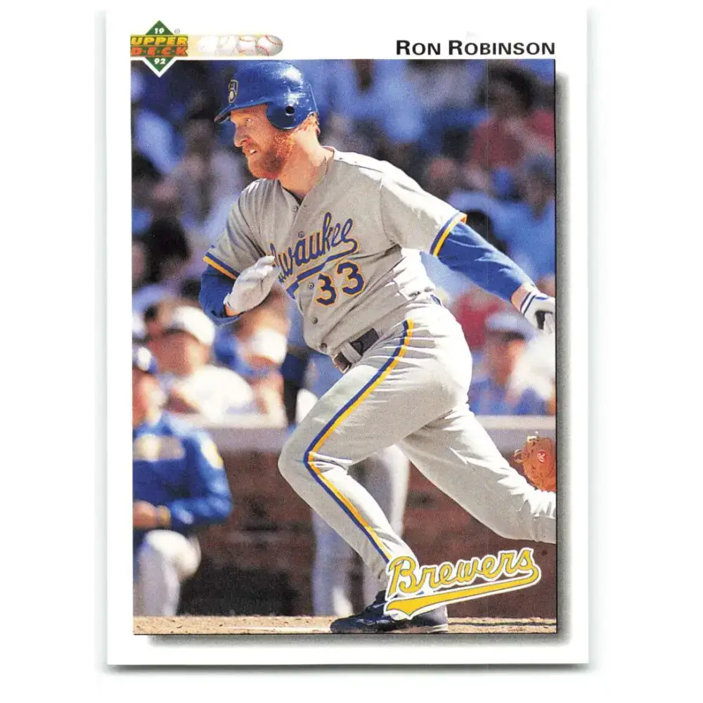1992 Upper Deck #198 Ron Robinson NM-MT Milwaukee Brewers Baseball Card - Baseball Card Single