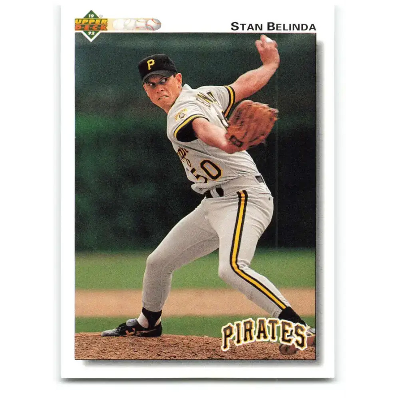 1992 Upper Deck #202 Stan Belinda NM-MT Pittsburgh Pirates Baseball Card - Baseball Card Single