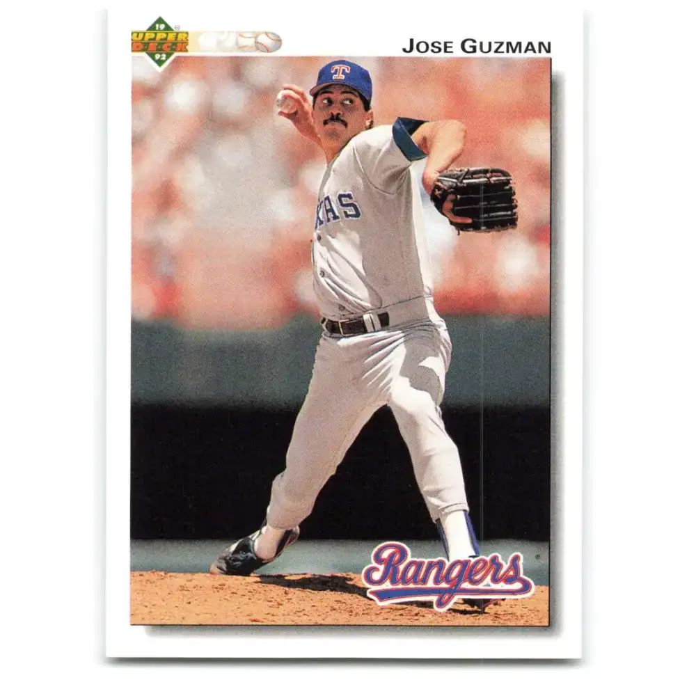 1992 Upper Deck #204 Jose Guzman NM-MT Texas Rangers Baseball Card - Baseball Card Single
