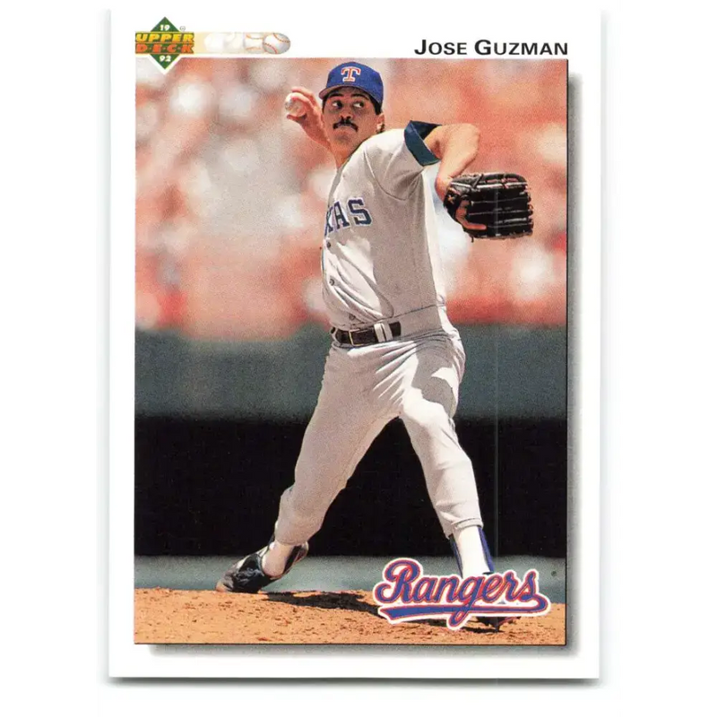 1992 Upper Deck #204 Jose Guzman NM-MT Texas Rangers Baseball Card - Baseball Card Single