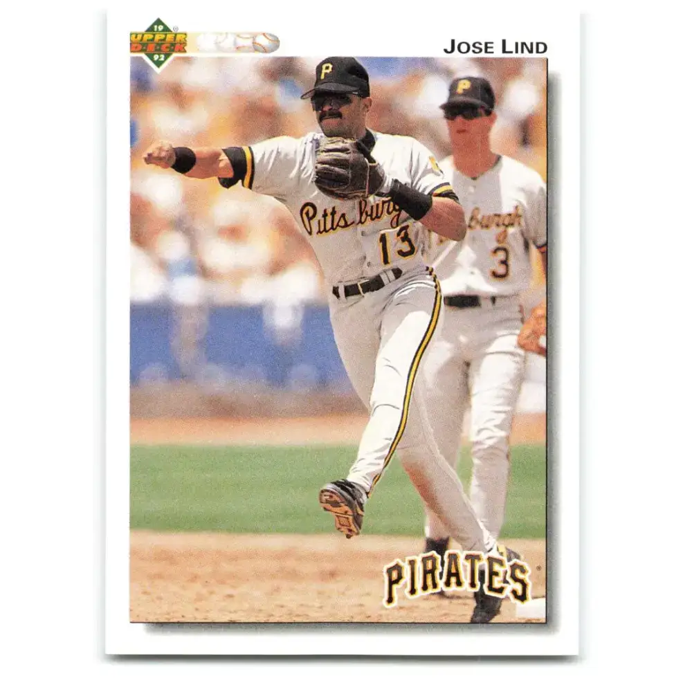 1992 Upper Deck #205 Jose Lind NM-MT Pittsburgh Pirates Baseball Card - Baseball Card Single