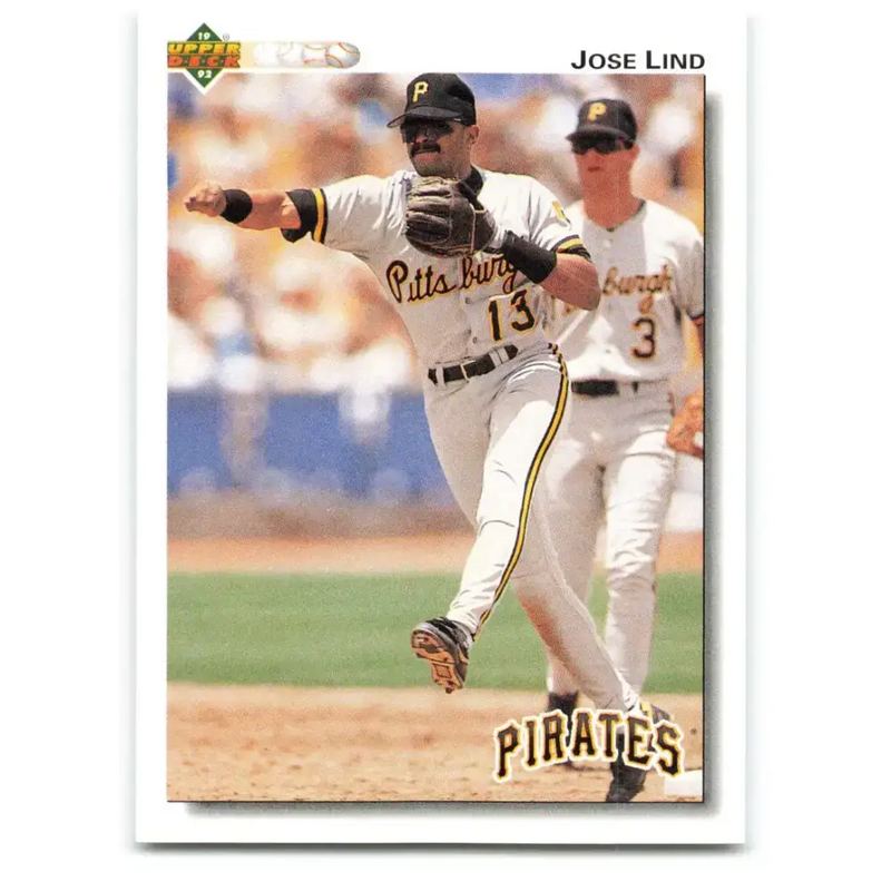 1992 Upper Deck #205 Jose Lind NM-MT Pittsburgh Pirates Baseball Card - Baseball Card Single