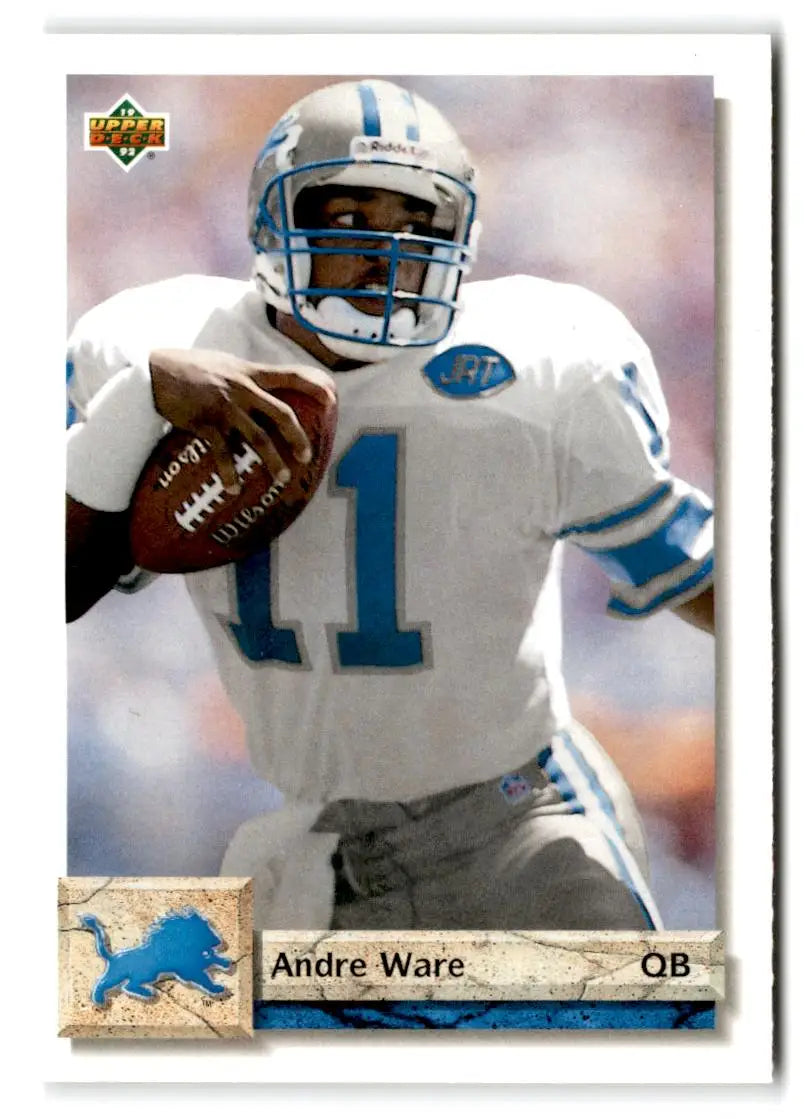 1992 Upper Deck #206 Andre Ware - Football Card Single