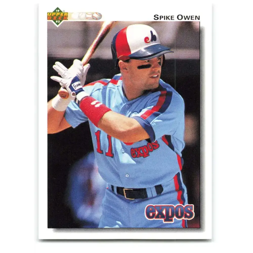 1992 Upper Deck #206 Spike Owen NM-MT Montreal Expos Baseball Card - Baseball Card Single