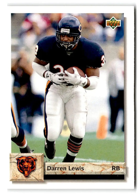 1992 Upper Deck #208 Darren Lewis - Football Card Single