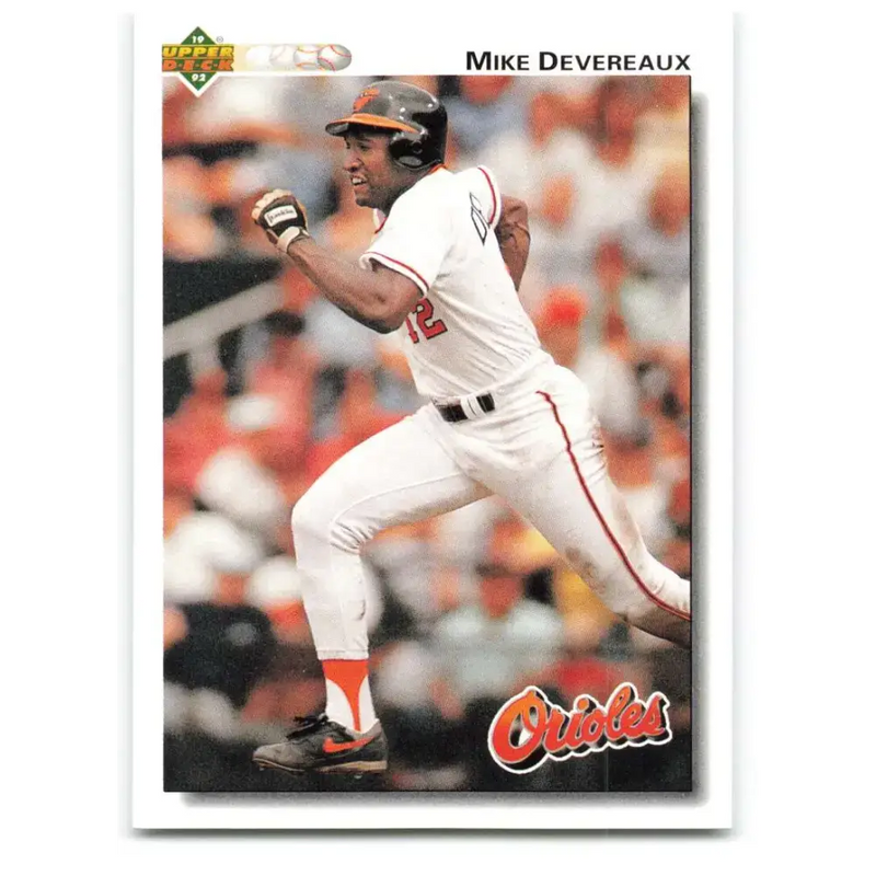 1992 Upper Deck #209 Mike Devereaux NM-MT Baltimore Orioles Baseball Card - Baseball Card Single