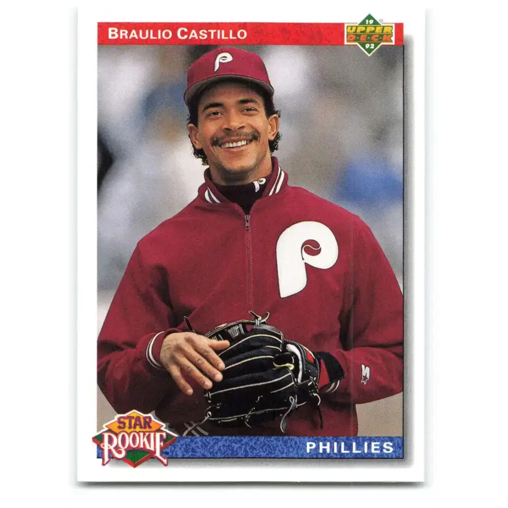 1992 Upper Deck #21 Braulio Castillo SR NM-MT RC Rookie Philadelphia Phillies Baseball Card - Baseball Card Single