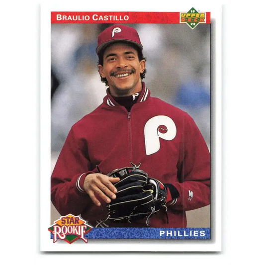 1992 Upper Deck #21 Braulio Castillo SR NM-MT RC Rookie Philadelphia Phillies Baseball Card - Baseball Card Single