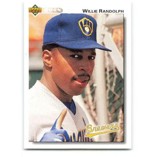 1992 Upper Deck #211 Willie Randolph NM-MT Milwaukee Brewers Baseball Card - Baseball Card Single