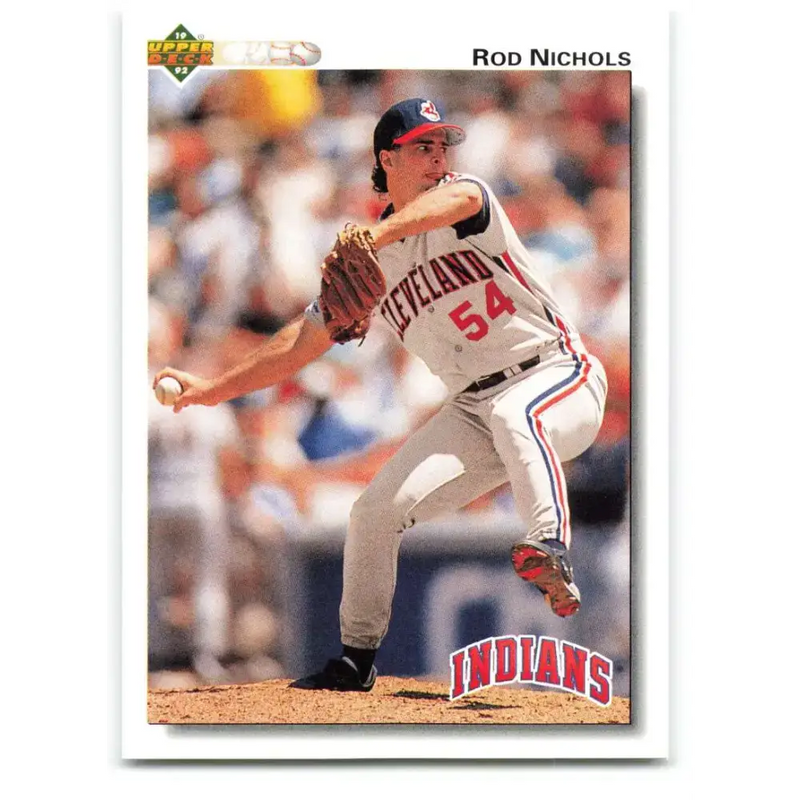 1992 Upper Deck #212 Rod Nichols NM-MT Cleveland Indians Baseball Card - Baseball Card Single