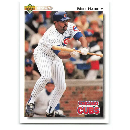 1992 Upper Deck #218 Mike Harkey NM-MT Chicago Cubs Baseball Card - Baseball Card Single