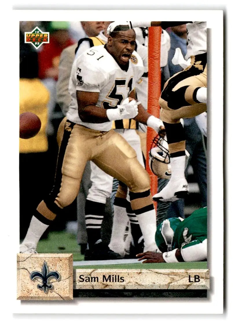 1992 Upper Deck #219 Sam Mills - Football Card Single