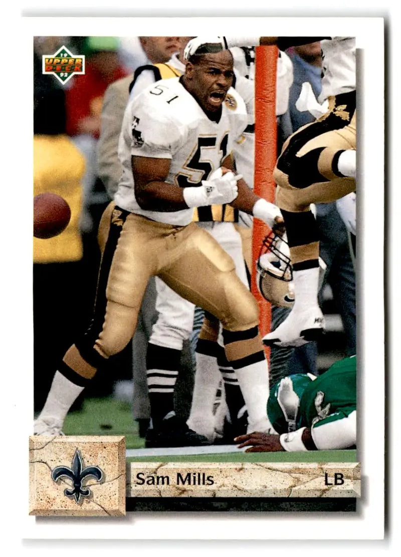 1992 Upper Deck #219 Sam Mills - Football Card Single
