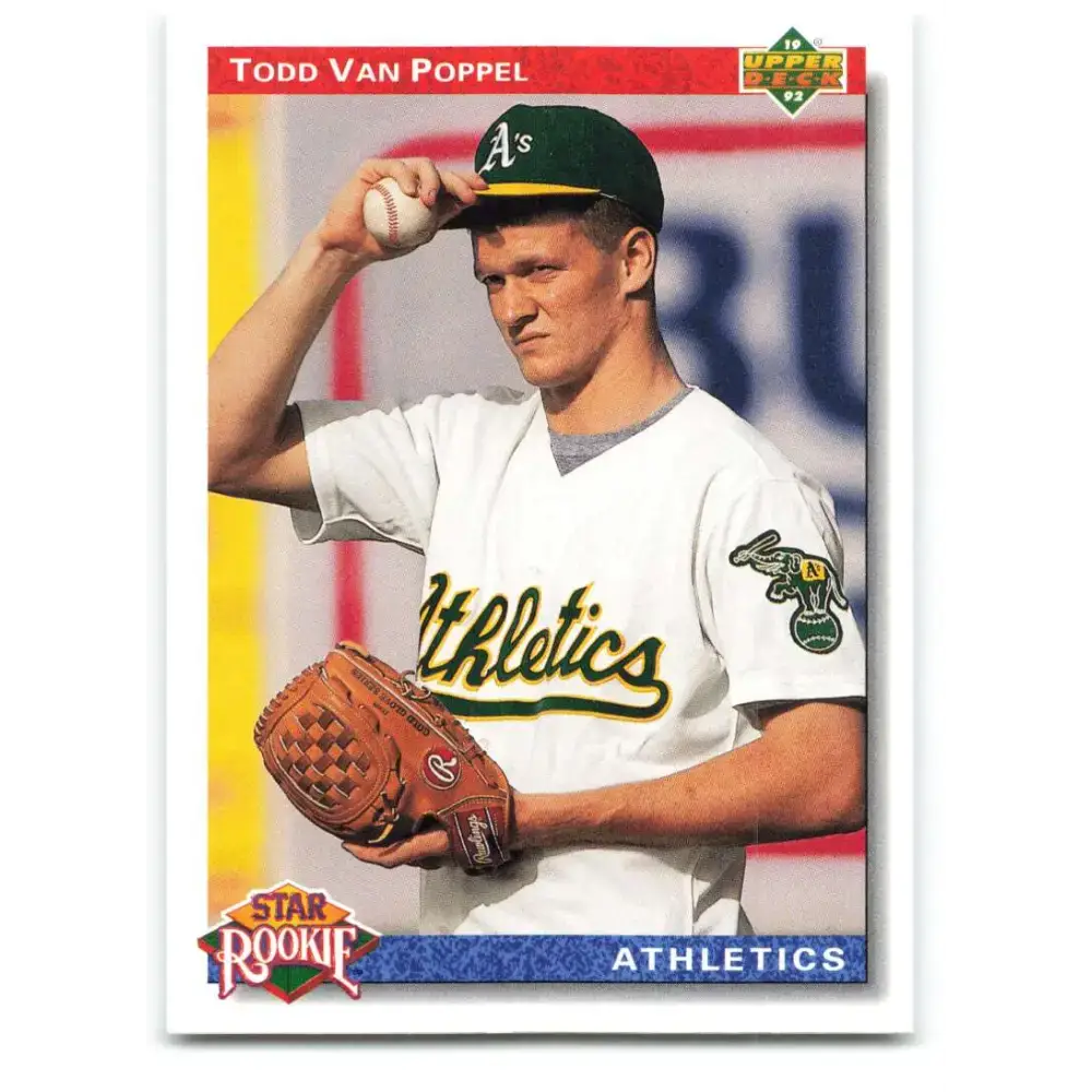 1992 Upper Deck #22 Todd Van Poppel NM-MT Oakland Athletics Baseball Card - Baseball Card Single