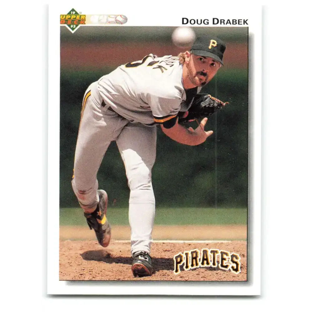 1992 Upper Deck #221 Doug Drabek NM-MT Pittsburgh Pirates Baseball Card - Baseball Card Single
