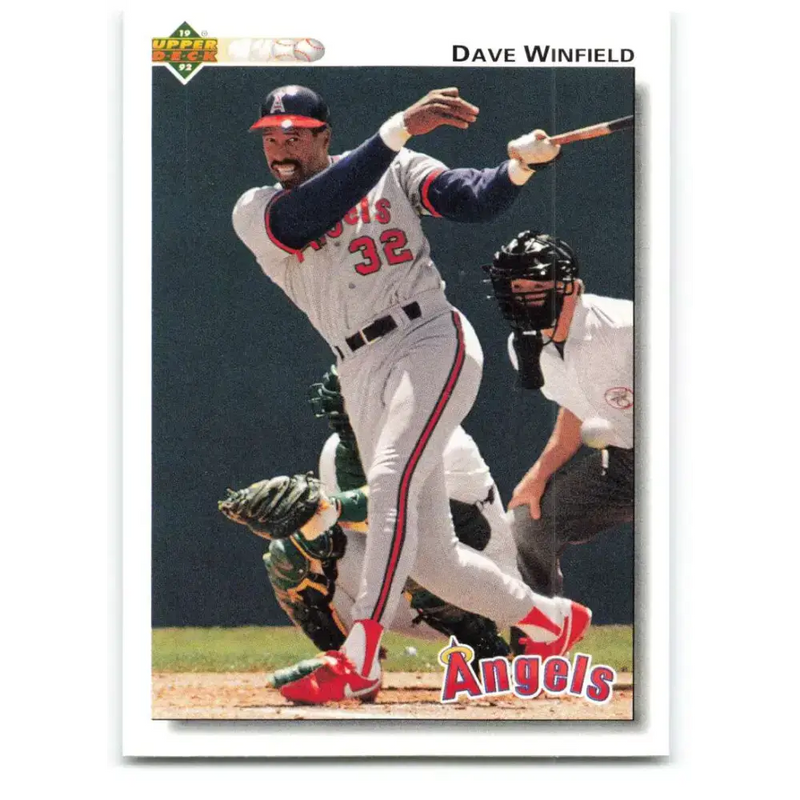 1992 Upper Deck #222 Dave Winfield NM-MT California Angels Baseball Card - Baseball Card Single