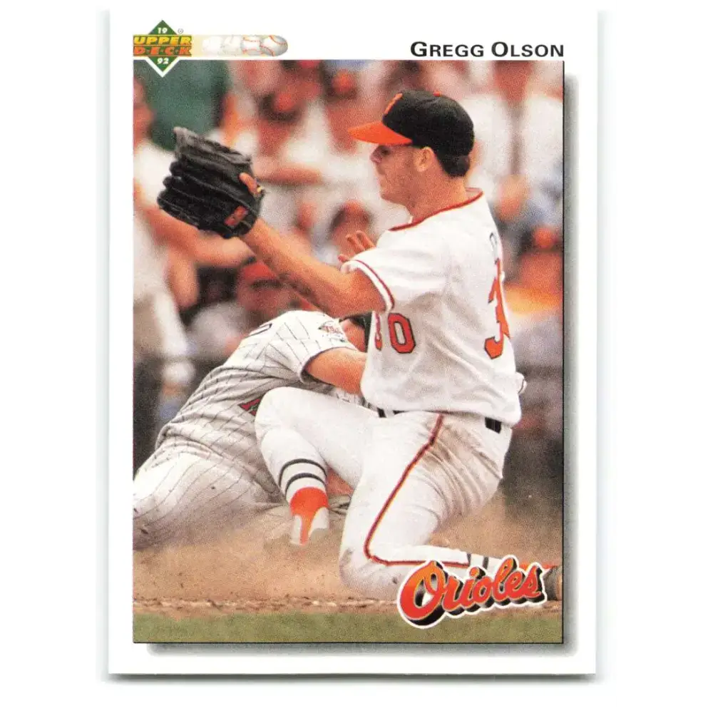 1992 Upper Deck #227 Gregg Olson NM-MT Baltimore Orioles Baseball Card - Baseball Card Single