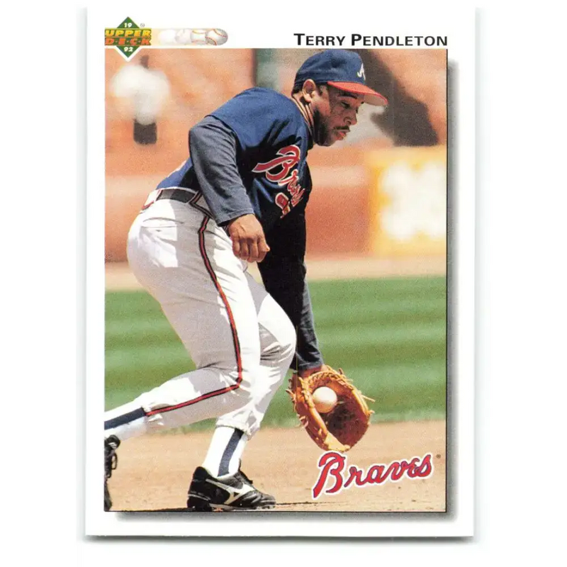 1992 Upper Deck #229 Terry Pendleton NM-MT Atlanta Braves Baseball Card - Baseball Card Single