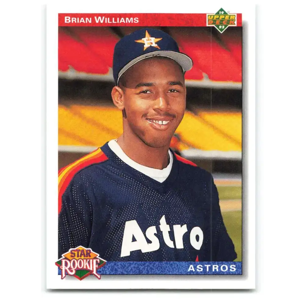 1992 Upper Deck #23 Brian Williams NM-MT RC Rookie Houston Astros Baseball Card - Baseball Card Single