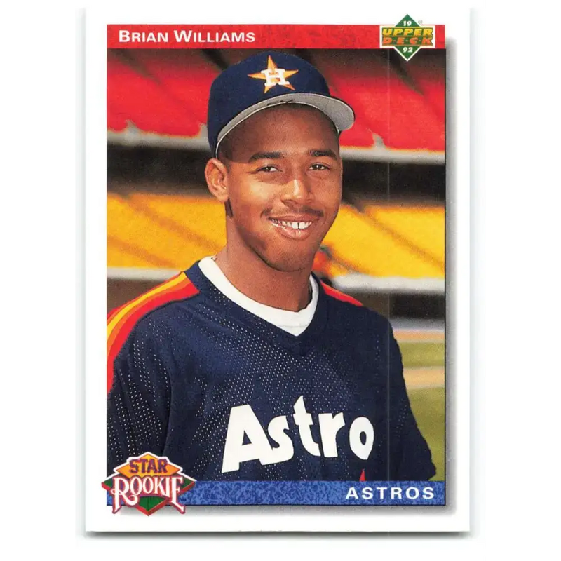 1992 Upper Deck #23 Brian Williams NM-MT RC Rookie Houston Astros Baseball Card - Baseball Card Single