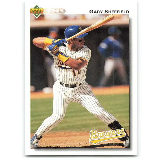 1992 Upper Deck #234 Gary Sheffield NM-MT Milwaukee Brewers Baseball Card - Baseball Card Single