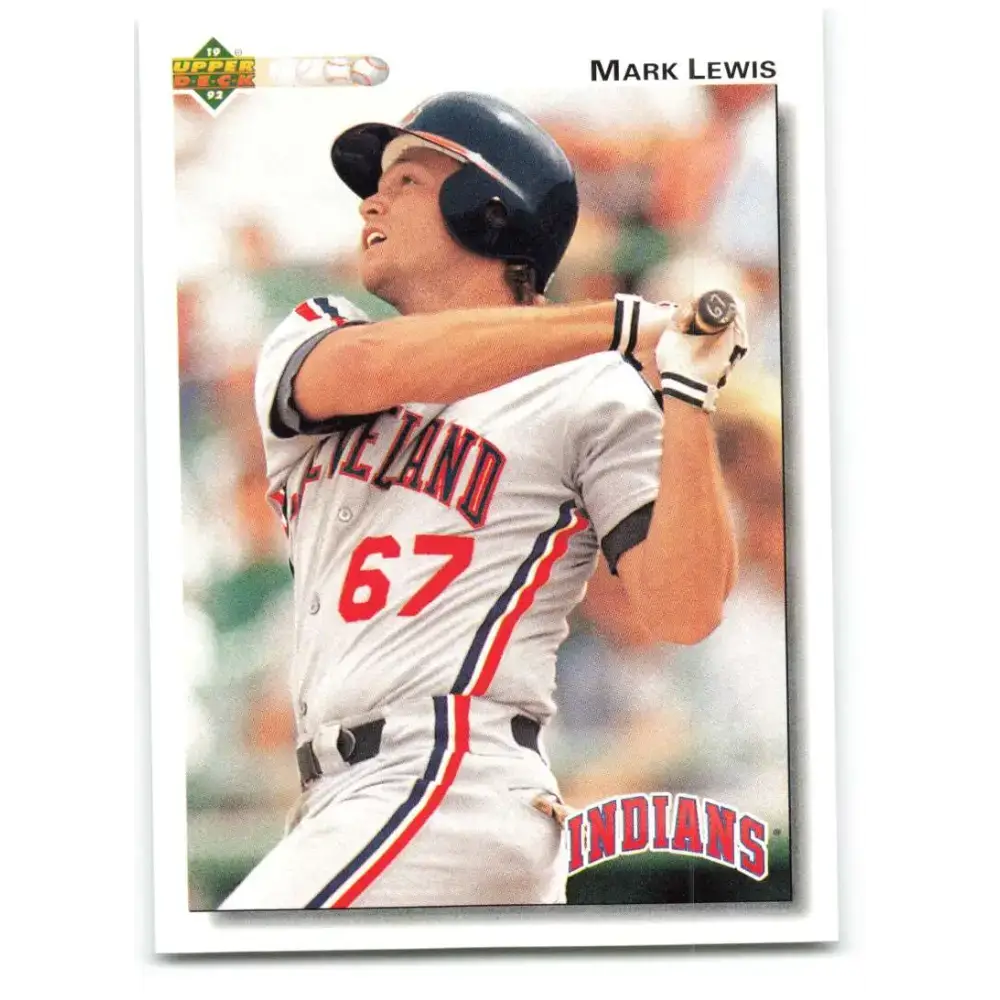 1992 Upper Deck #235 Mark Lewis NM-MT Cleveland Indians Baseball Card - Baseball Card Single