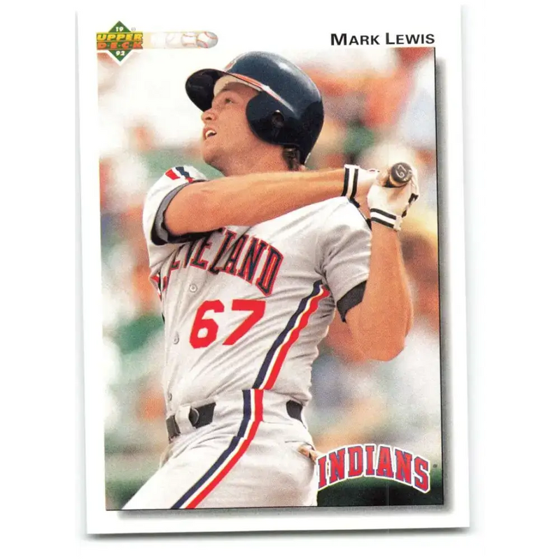 1992 Upper Deck #235 Mark Lewis NM-MT Cleveland Indians Baseball Card - Baseball Card Single