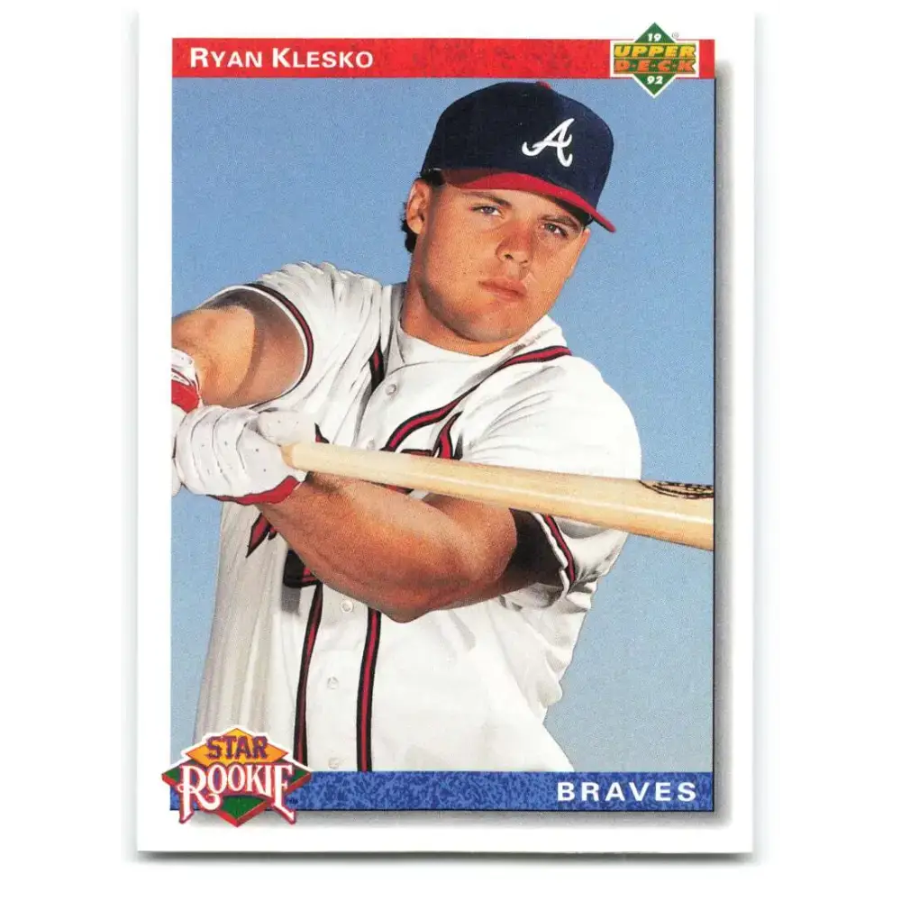 1992 Upper Deck #24 Ryan Klesko NM-MT Atlanta Braves Baseball Card - Baseball Card Single