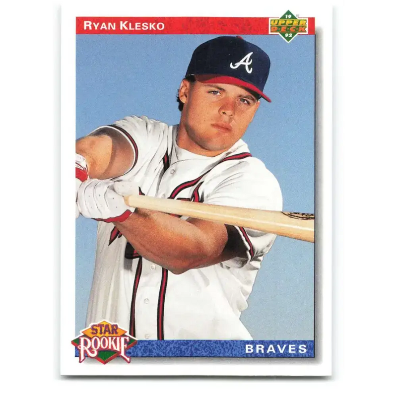 1992 Upper Deck #24 Ryan Klesko NM-MT Atlanta Braves Baseball Card - Baseball Card Single