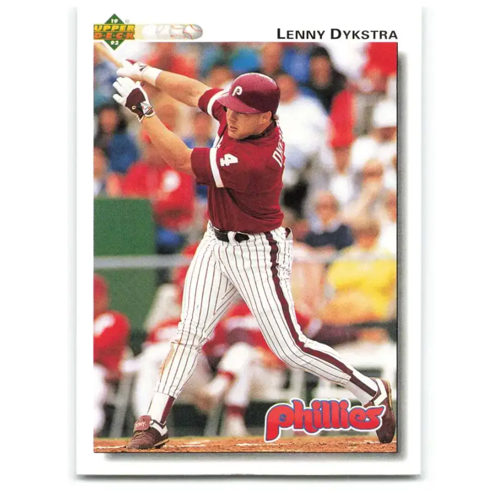1992 Upper Deck #246 Lenny Dykstra NM-MT Philadelphia Phillies Baseball Card - Baseball Card Single