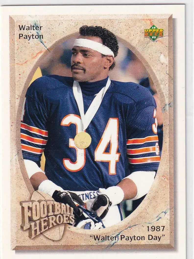 1992 UPPER DECK #25 WALTER PAYTON- CHICAGO BEARS