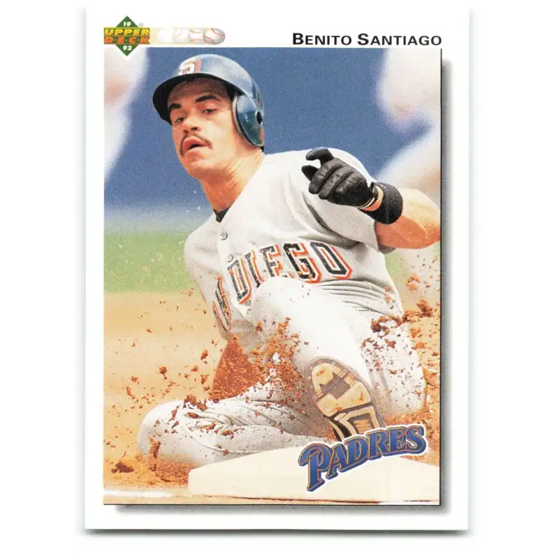 1992 Upper Deck #253 Benito Santiago NM-MT San Diego Padres Baseball Card - Baseball Card Single
