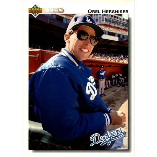 1992 Upper Deck #261 Orel Hershiser NM-MT Los Angeles Dodgers Baseball Card - Baseball Card Single